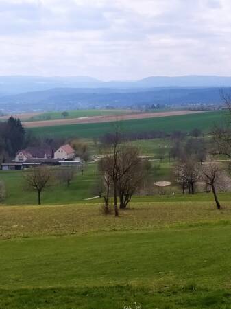 Blick vom Golfplatz auf den nördlichen Schwarzwald