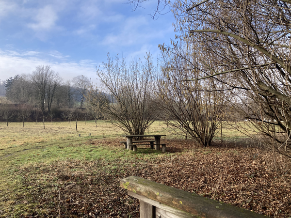 Blick auf die Raststätte