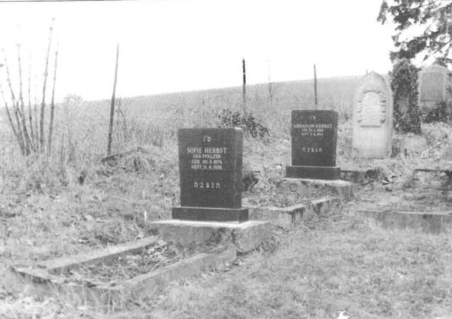 Bild eines Grabsteins vom Jüdischen Friedhof